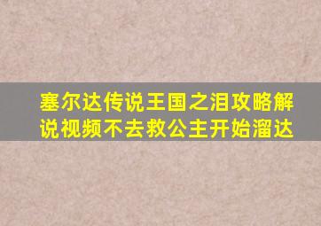 塞尔达传说王国之泪攻略解说视频不去救公主开始溜达