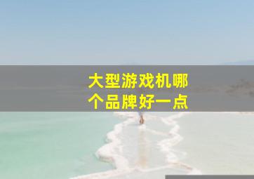 大型游戏机哪个品牌好一点