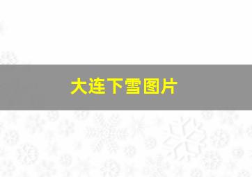 大连下雪图片