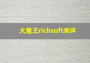 大魔王richsoft测评