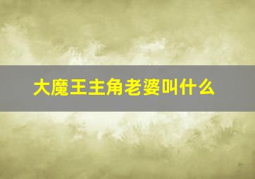 大魔王主角老婆叫什么