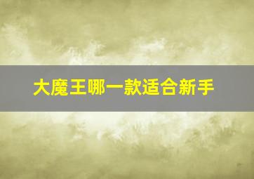 大魔王哪一款适合新手