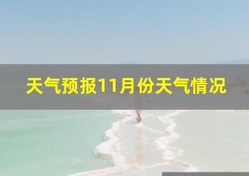 天气预报11月份天气情况