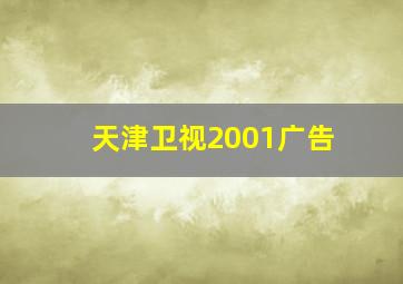 天津卫视2001广告