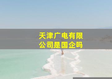 天津广电有限公司是国企吗