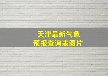 天津最新气象预报查询表图片