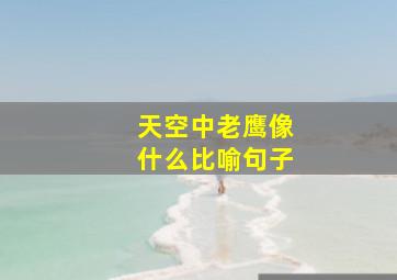 天空中老鹰像什么比喻句子