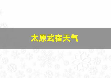 太原武宿天气