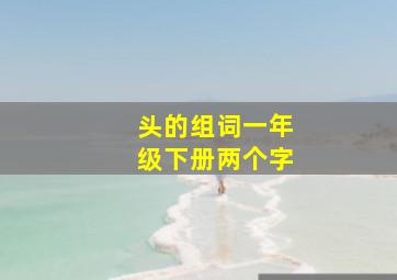 头的组词一年级下册两个字