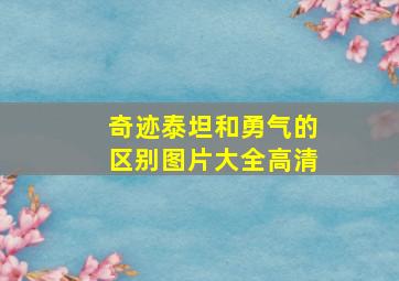 奇迹泰坦和勇气的区别图片大全高清