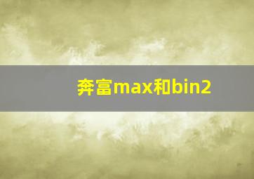 奔富max和bin2