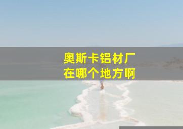 奥斯卡铝材厂在哪个地方啊