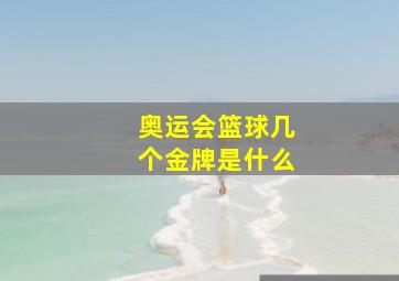 奥运会篮球几个金牌是什么