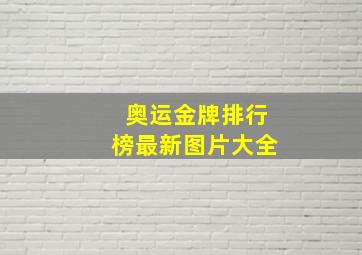 奥运金牌排行榜最新图片大全