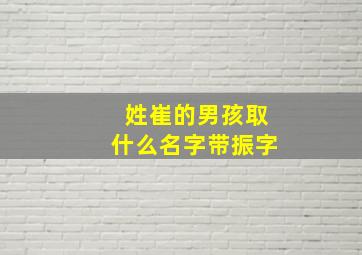 姓崔的男孩取什么名字带振字