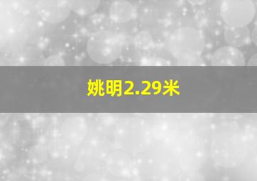 姚明2.29米