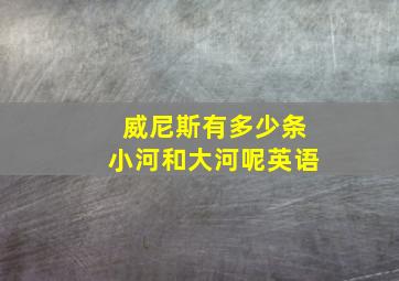 威尼斯有多少条小河和大河呢英语