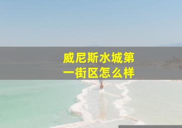 威尼斯水城第一街区怎么样