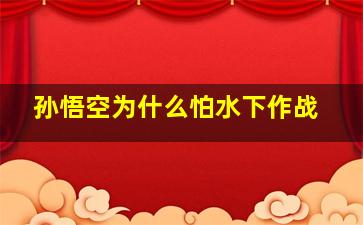 孙悟空为什么怕水下作战