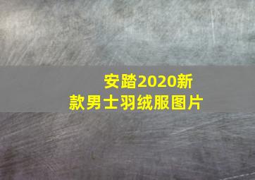 安踏2020新款男士羽绒服图片