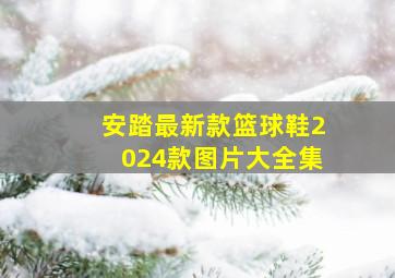 安踏最新款篮球鞋2024款图片大全集