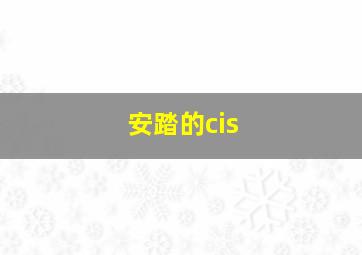 安踏的cis