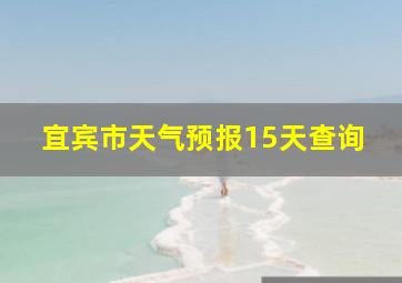 宜宾市天气预报15天查询