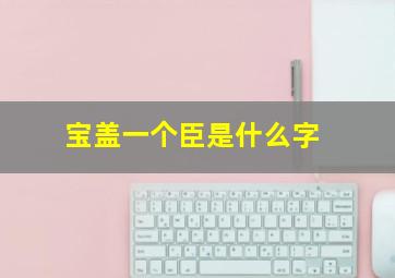 宝盖一个臣是什么字