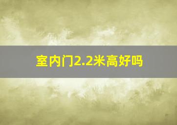 室内门2.2米高好吗