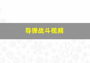 导弹战斗视频