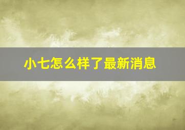 小七怎么样了最新消息