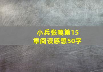 小兵张嘎第15章阅读感想50字