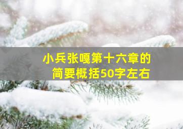 小兵张嘎第十六章的简要概括50字左右