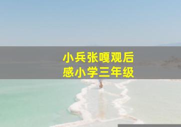 小兵张嘎观后感小学三年级