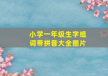 小学一年级生字组词带拼音大全图片