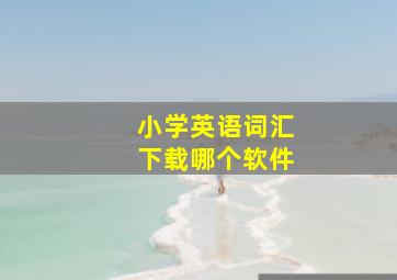 小学英语词汇下载哪个软件