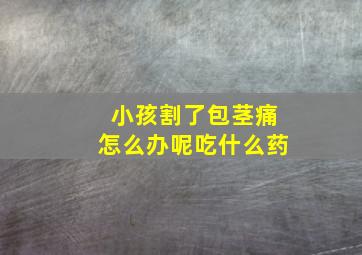 小孩割了包茎痛怎么办呢吃什么药