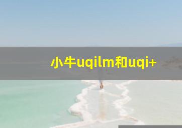 小牛uqilm和uqi+