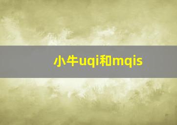 小牛uqi和mqis