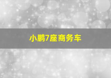 小鹏7座商务车