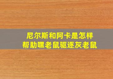 尼尔斯和阿卡是怎样帮助嘿老鼠驱逐灰老鼠