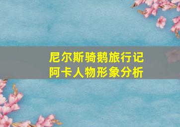 尼尔斯骑鹅旅行记阿卡人物形象分析