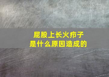 屁股上长火疖子是什么原因造成的