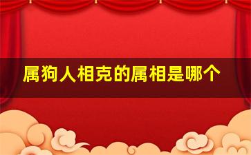 属狗人相克的属相是哪个