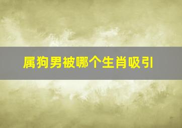 属狗男被哪个生肖吸引