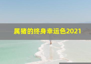 属猪的终身幸运色2021