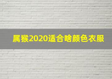 属猴2020适合啥颜色衣服