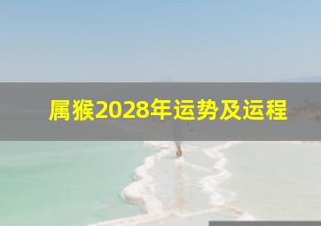 属猴2028年运势及运程