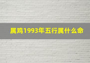 属鸡1993年五行属什么命