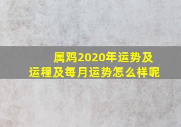 属鸡2020年运势及运程及每月运势怎么样呢